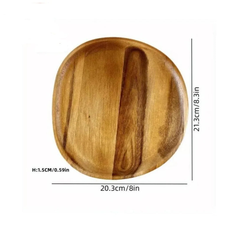 Plateau Fruits Bois Japonais Multi-Formes – plateau de présentation – détail du design