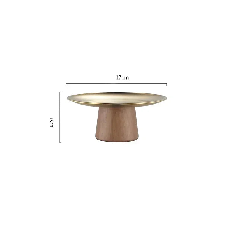 Plateau Buffet Compartimenté Inox et Bois – plateau de présentation – vue de dessus