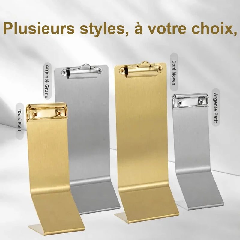 Porte-Menu Inox Vertical Buffet