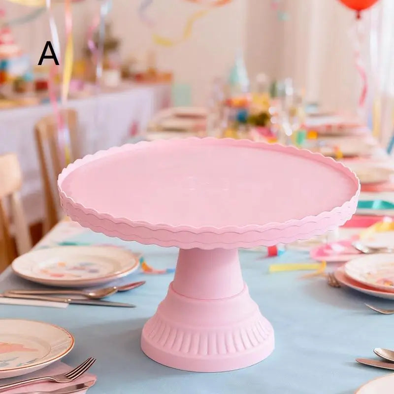 Présentoir Gâteaux Plastique Mariage Anniversaire – présentoir gâteau – avec desserts et pâtisseries
