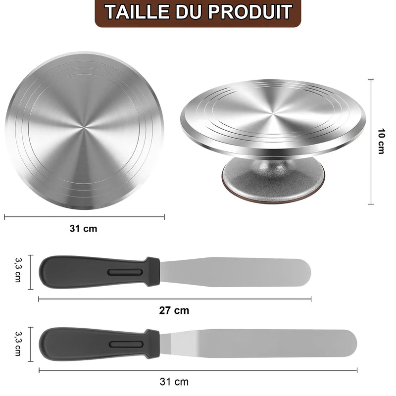 Présentoir Rotatif Gâteaux Professionnel – présentoir gâteau – détail de la finition