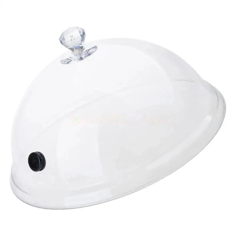 Cloche alimentaire à fumer acrylique transparente