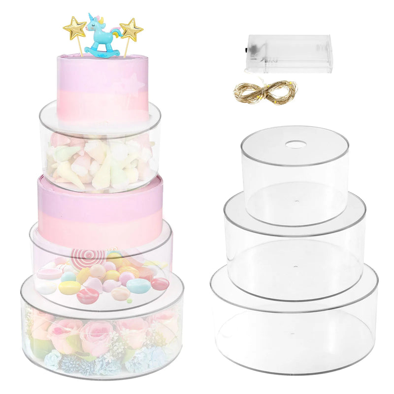Présentoir Gâteau Acrylique Fond Creux – présentoir gâteau – vue d'ensemble