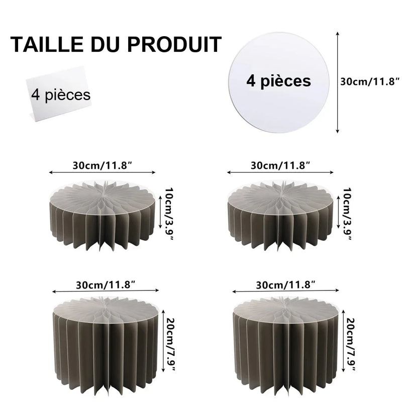 Présentoir Cupcakes Papier Pliable Buffet – présentoir cupcake – variante de couleur