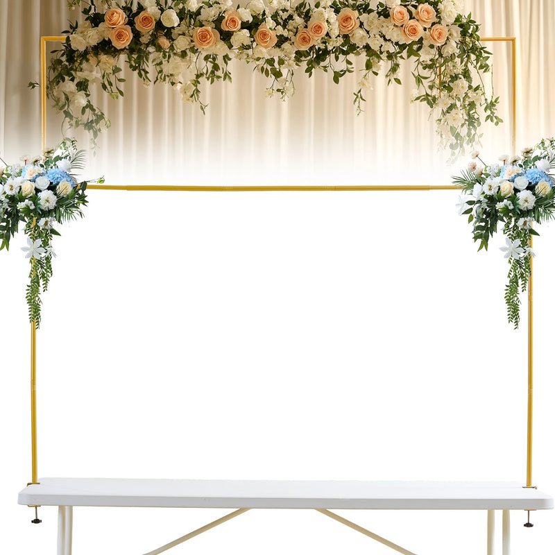 Arche de Table Dorée Buffet Mariage – présentoir buffet – présentation complète
