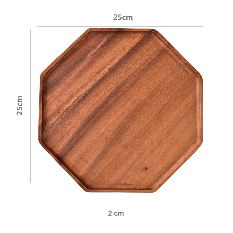 Plateau de Service en Bois d'Acacia