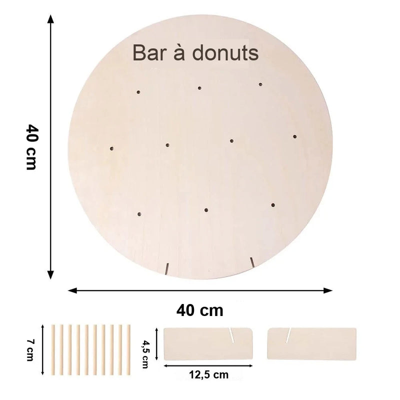 Présentoir Donuts Bois Mariage