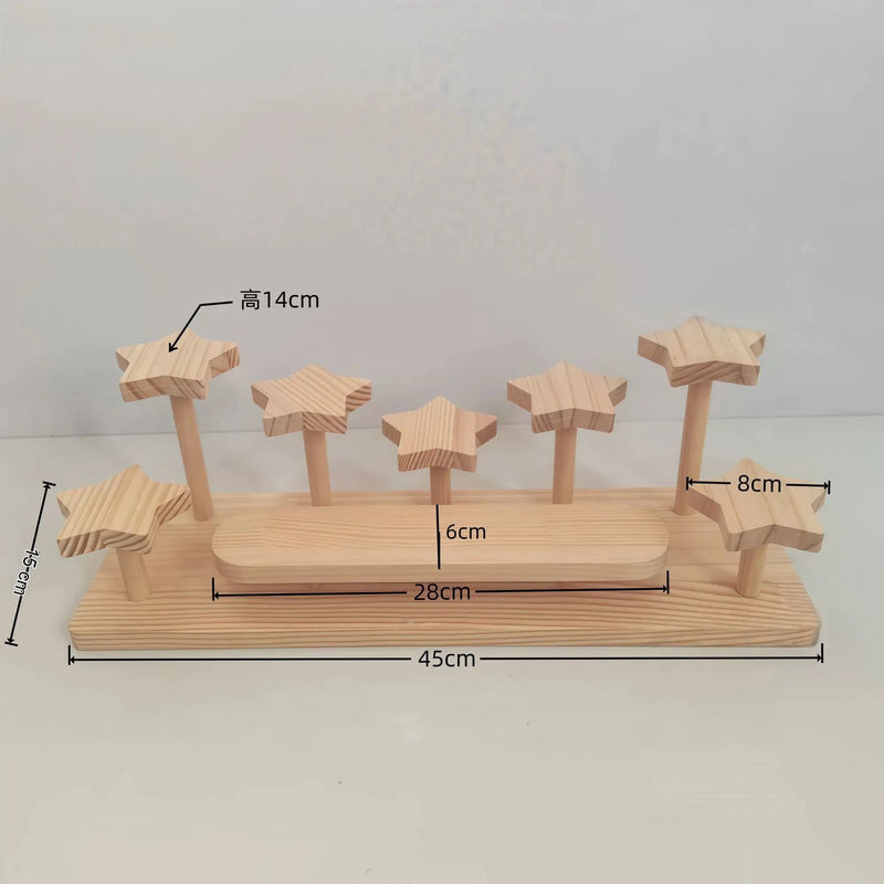 Présentoir Bois Multi-Niveaux Pâtisserie – présentoir gâteau – mise en scène pour réception