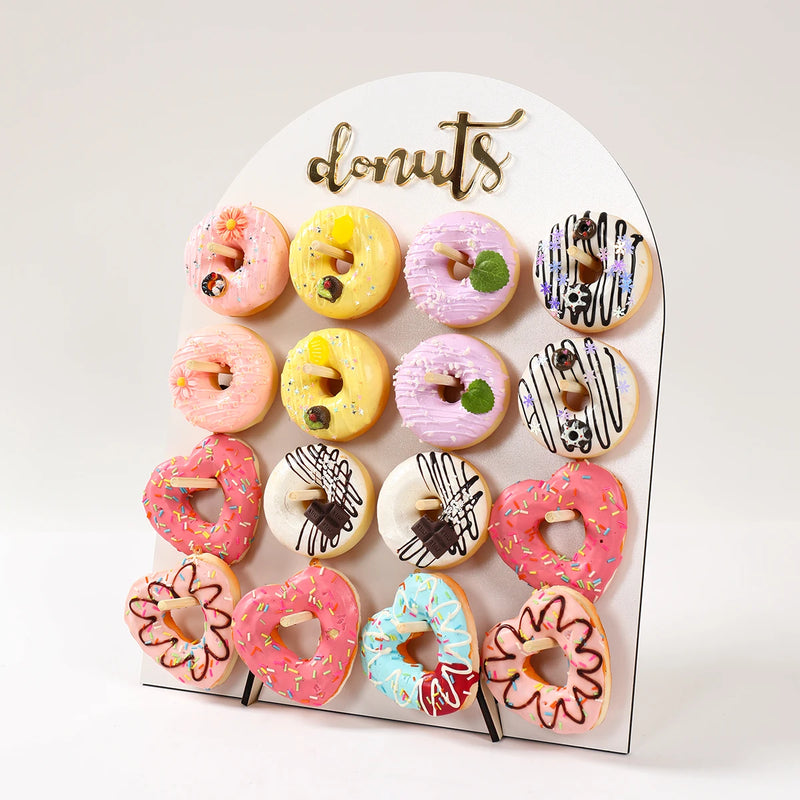 Arche Bois Présentoir Donuts Anniversaire – présentoir donuts – vue de côté