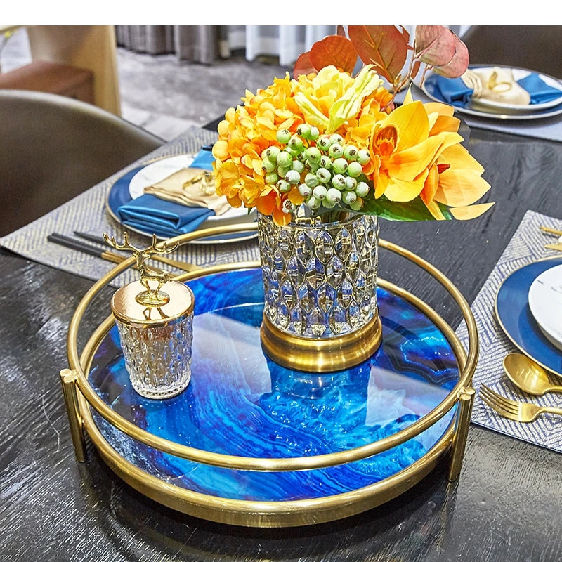 Plateau Décoratif Verre Présentation Raffinée – plateau de présentation – détail de la finition