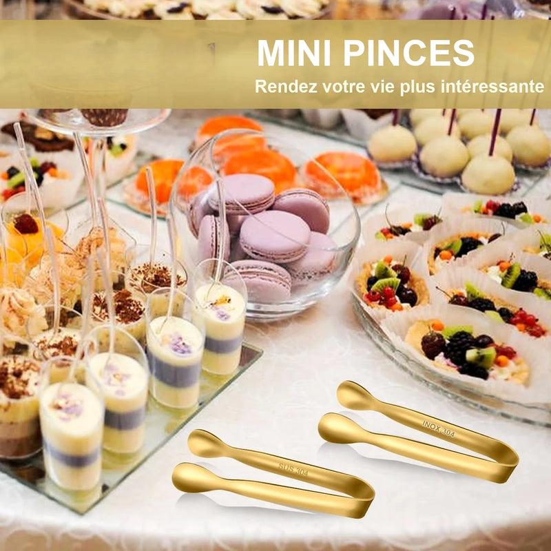 Petite Pince de Service Dorée