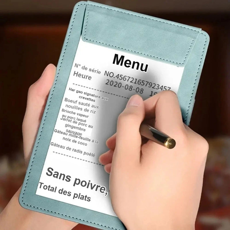 Porte-Menu Cuir Magnétique Restaurant Hôtel