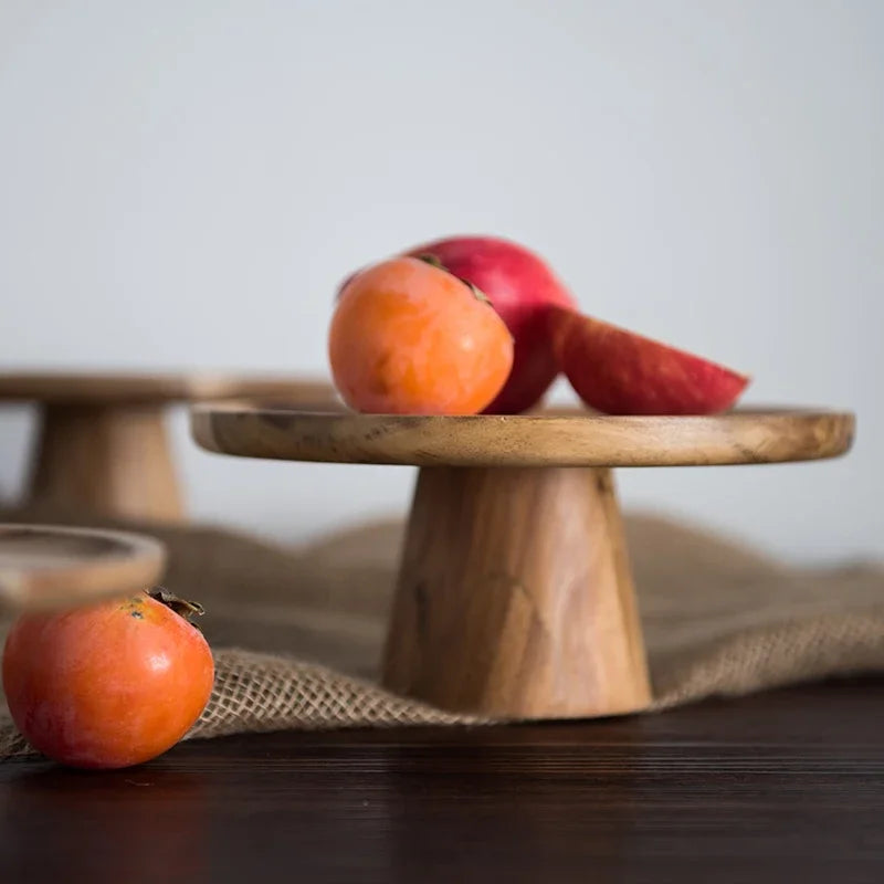Présentoir Gâteau Bois Naturel