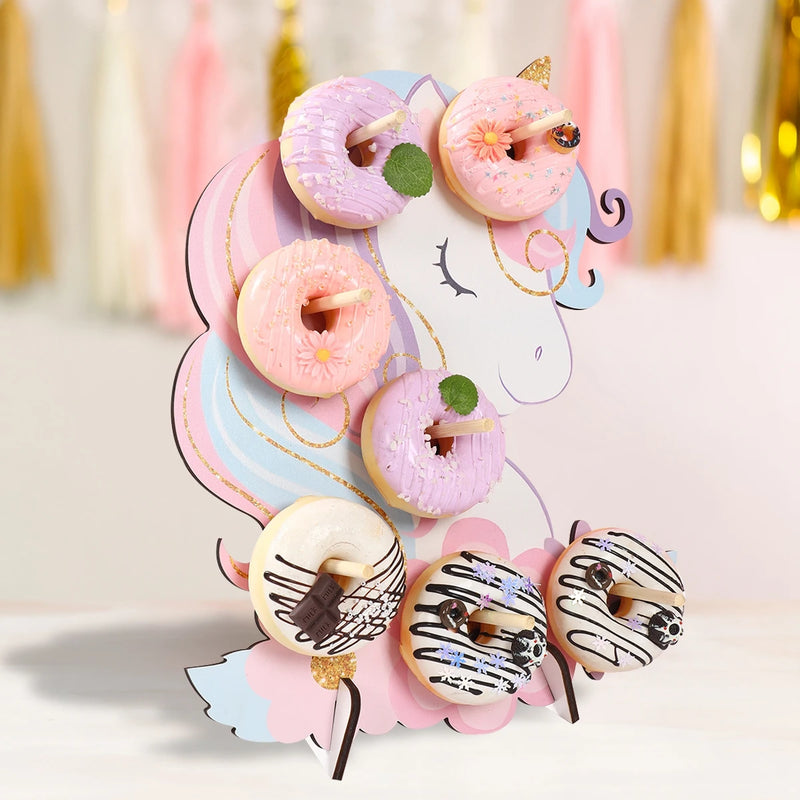 Présentoir Donuts Licorne Enfant – présentoir donuts – vue d'ensemble