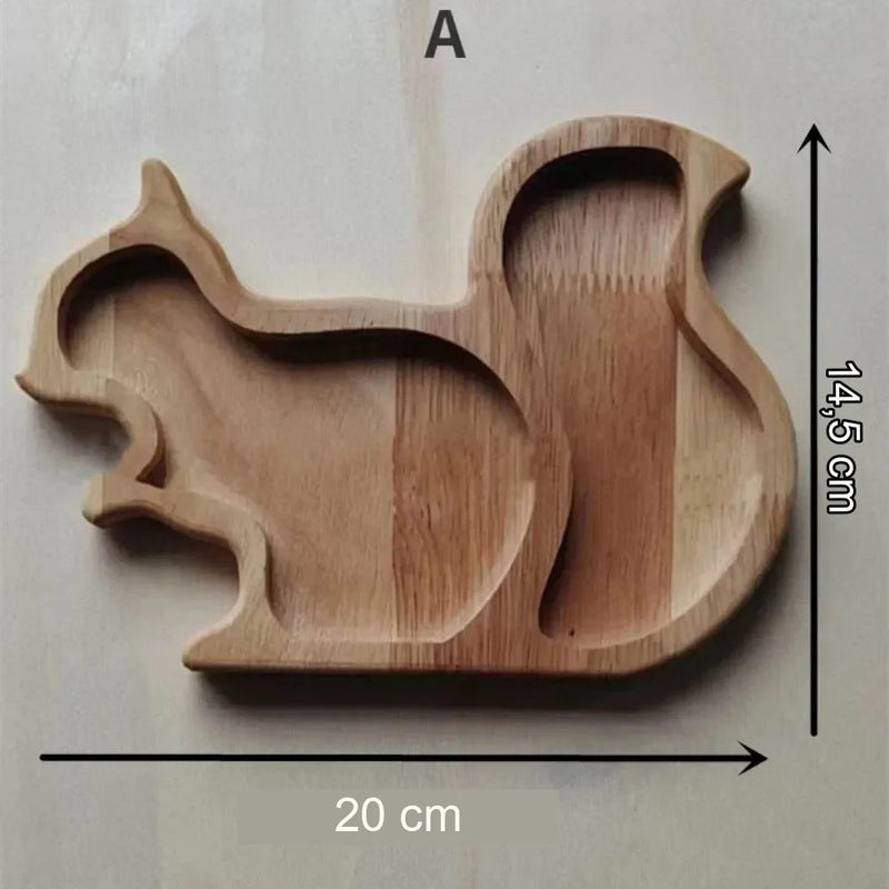 Plateau Apéritif Bois Écureuil