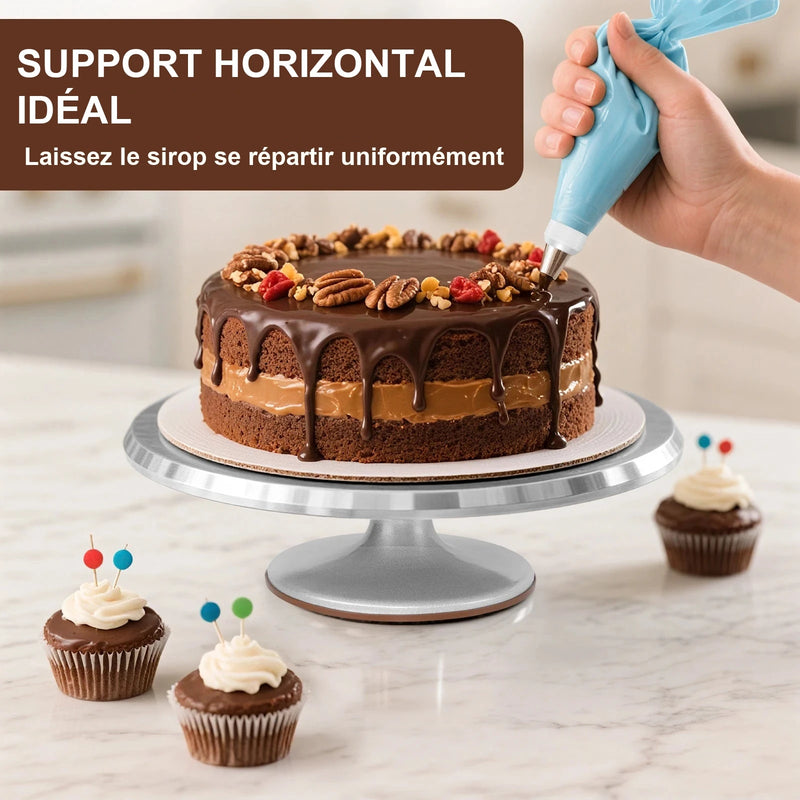 Présentoir Rotatif Gâteaux Professionnel – présentoir gâteau – vue de dessus