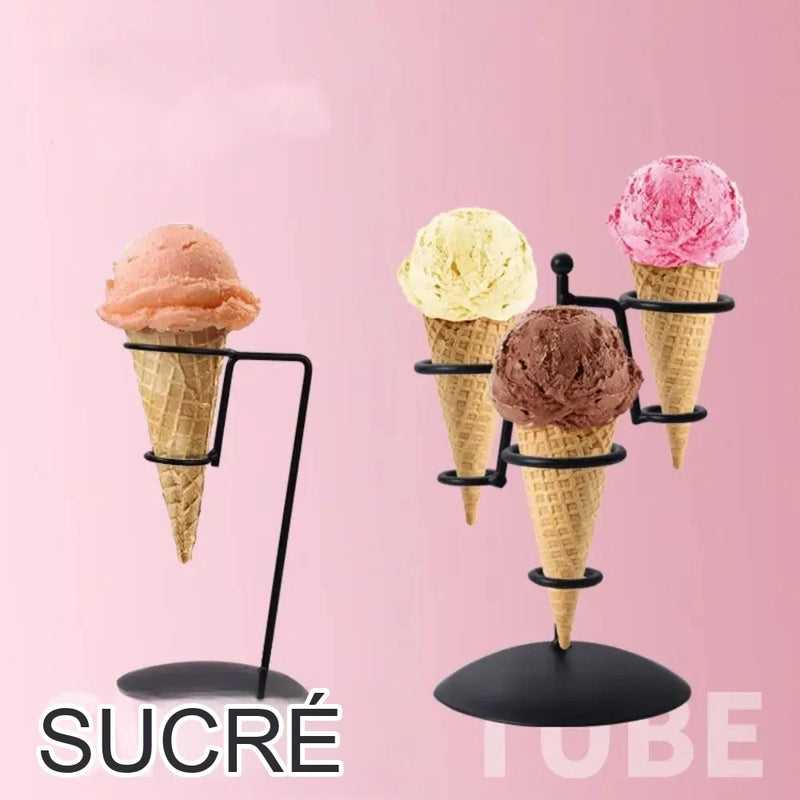 Présentoir Cornets à Glace Multi-Supports
