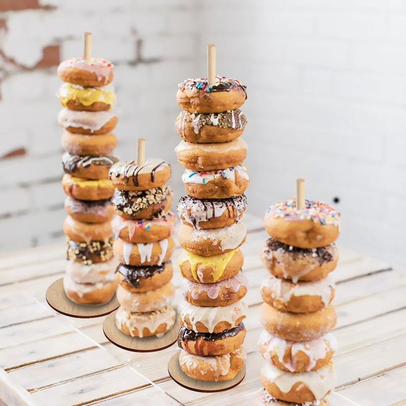 Présentoir Donuts Bois Mariage Champêtre – présentoir donuts – vue d'ensemble