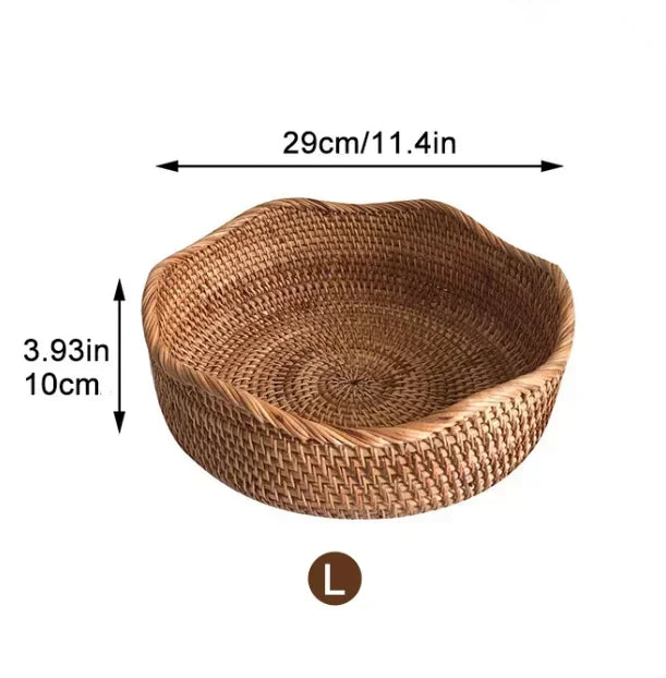 Panier de Présentation en Rotin Tressé