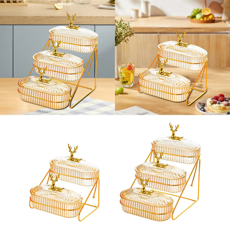 Plateau Fruits Secs Multi-Niveaux Banquet – plateau de présentation – détail de la finition
