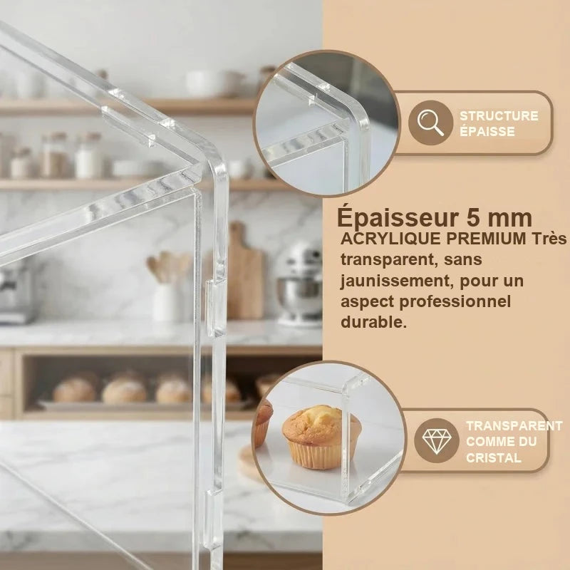 Vitrine Présentoir Pâtisserie Multi-Niveaux – présentoir gâteau – mise en scène pour réception