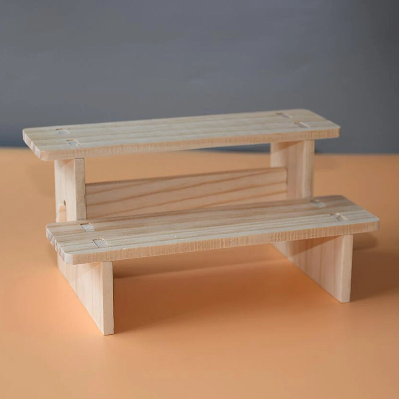 Rehausseur de Buffet Bois Rectangulaire à Étages