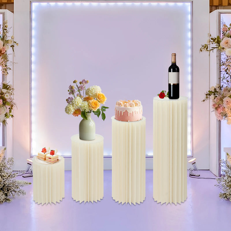 Colonnes Présentoir Buffet Mariage Modulables – cube présentoir buffet – vue d'ensemble