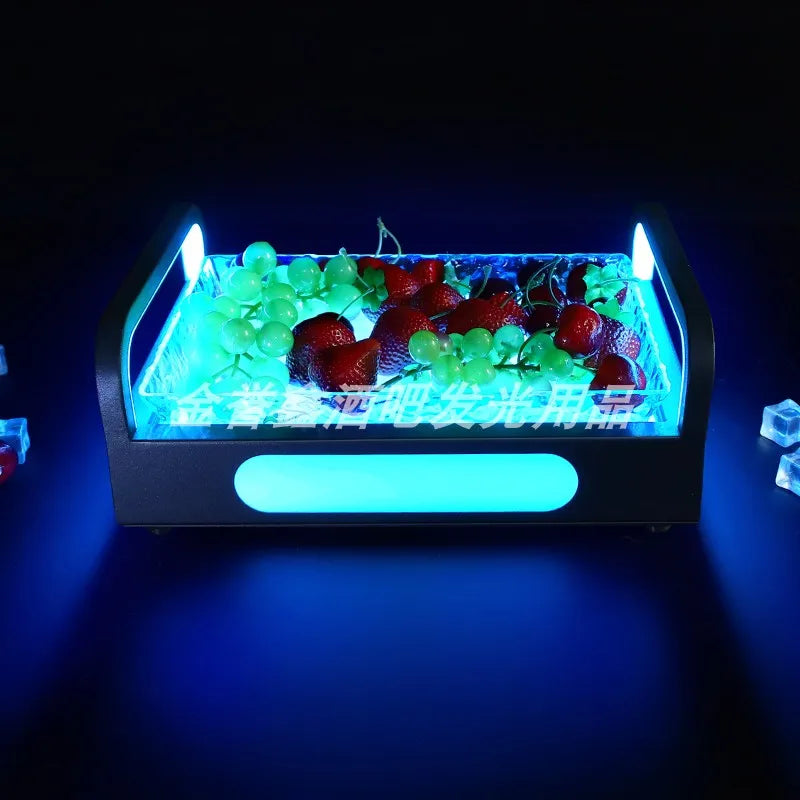 Plateau LED Lumineux Fruits Snacks – plateau de présentation – présentation complète