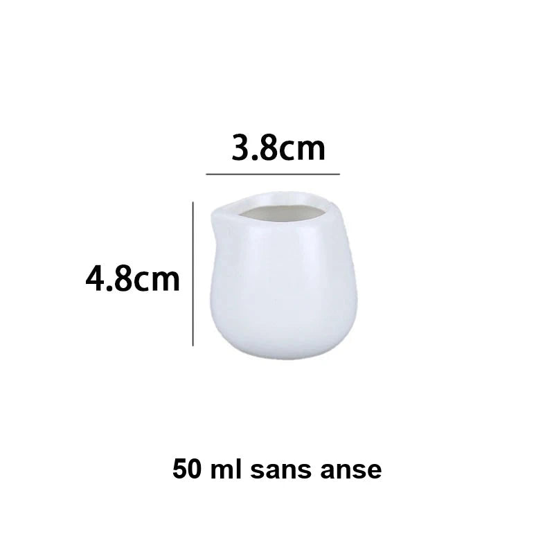 Pot à Lait Céramique Blanc Buffet Hôtel