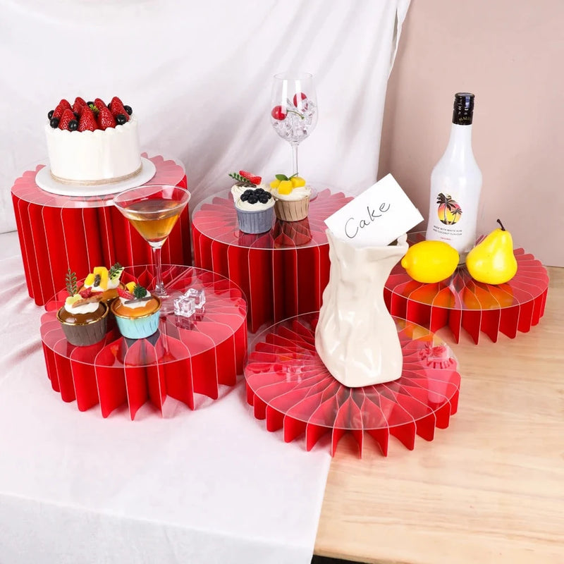 Présentoir Cupcakes Papier Pliable Buffet – présentoir cupcake – vue d'ensemble