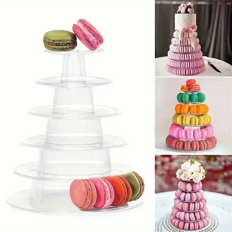 Présentoir Macarons Cupcakes Étagé – présentoir cupcake – gros plan sur la matière