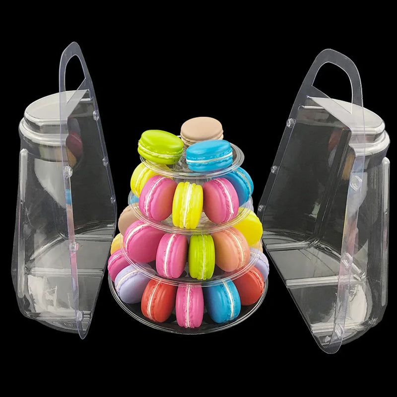 Présentoir Cupcake Macaron 4 Étages Élégant – présentoir cupcake – vue d'ensemble