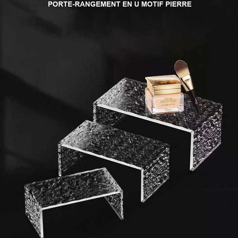 Présentoir Rehausseur Acrylique Desserts Vitrine – cube présentoir buffet – vue d'ensemble