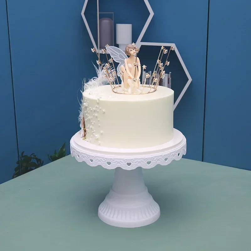 Présentoir Gâteau Plastique Blanc Élégant – présentoir gâteau – détail de la finition