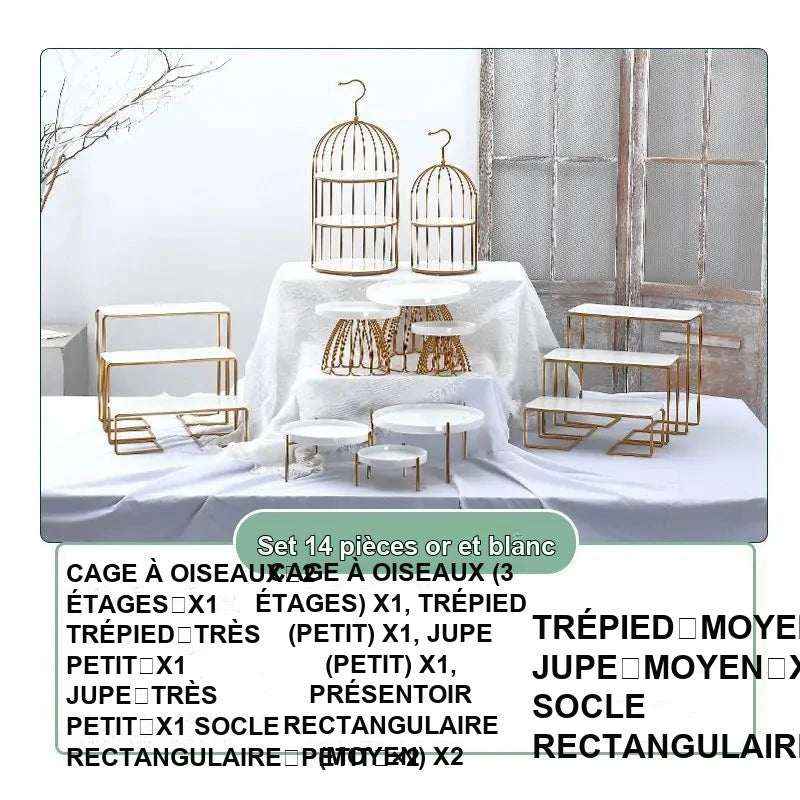 Présentoir Gâteaux Extérieur Mariage Fiançailles – présentoir gâteau – vue générale