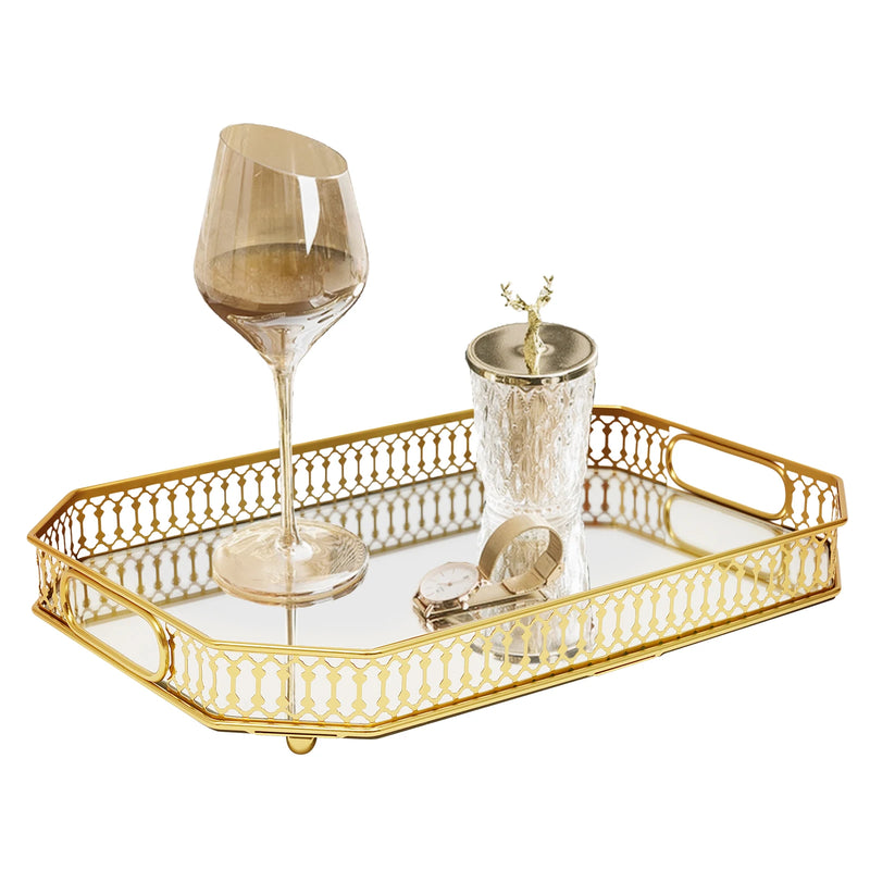 Plateau Miroir Décoratif Buffet Réception – plateau de présentation – vue d'ensemble