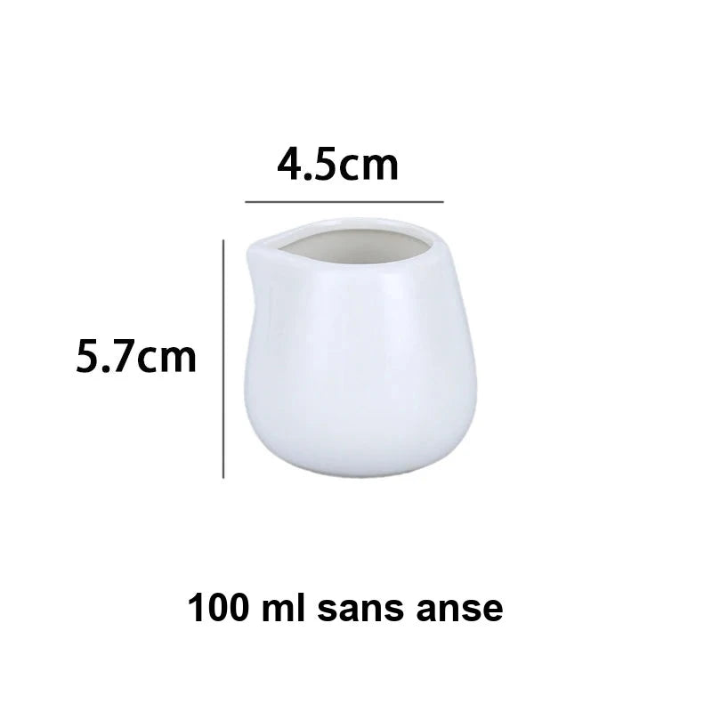 Pot à Lait Céramique Blanc Buffet Hôtel