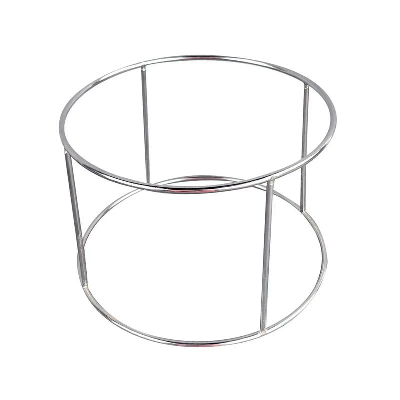Rehausseur de Buffet Rond Métal Argenté
