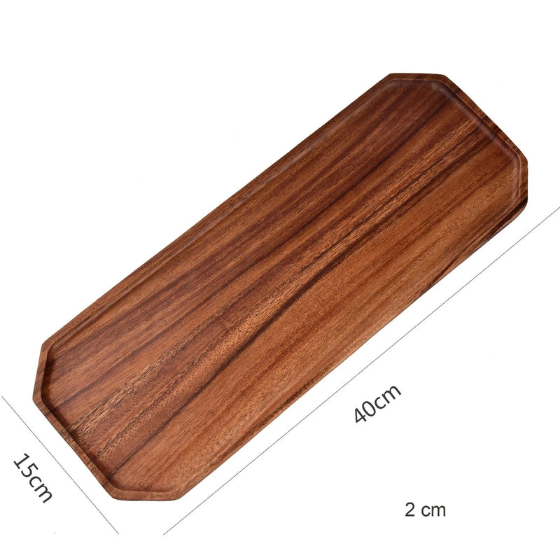 Plateau de Service en Bois d'Acacia