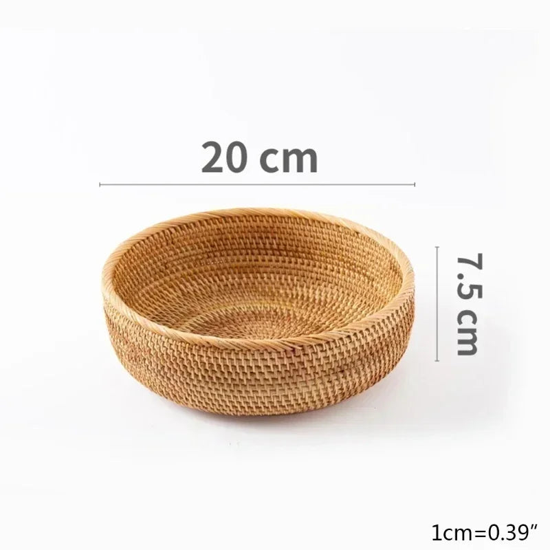 Panier de Présentation en Rotin Tressé