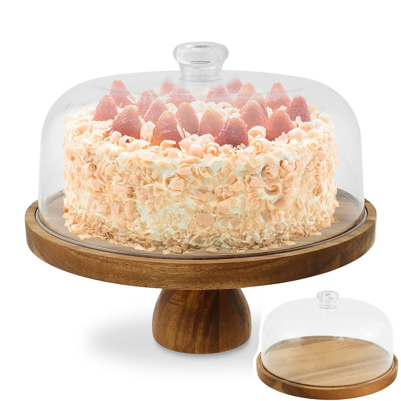 Présentoir Gâteau Bois avec Couvercle – présentoir gâteau – vue d'ensemble