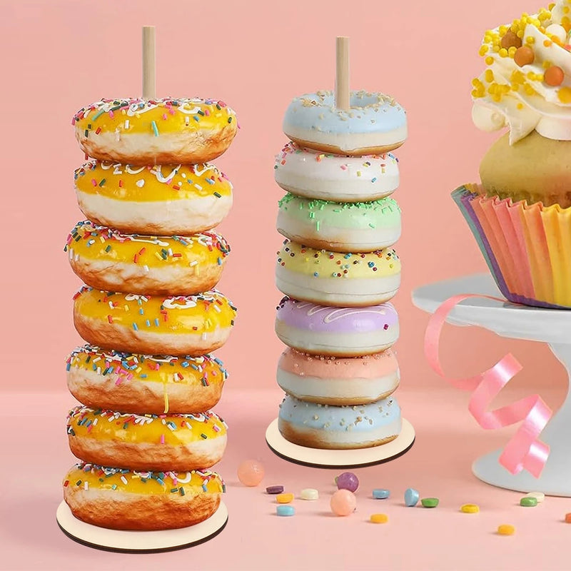 Plateau Support à Donuts Bois – présentoir donuts – détail de la finition