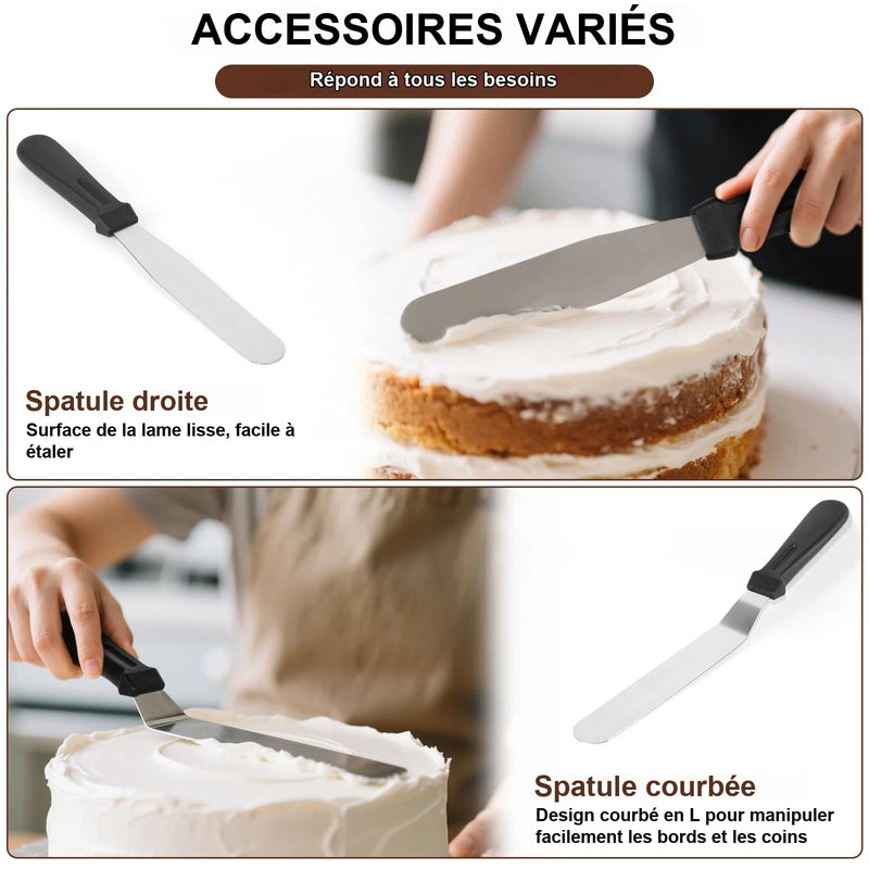 Présentoir Rotatif Gâteaux Professionnel – présentoir gâteau – gros plan sur la matière