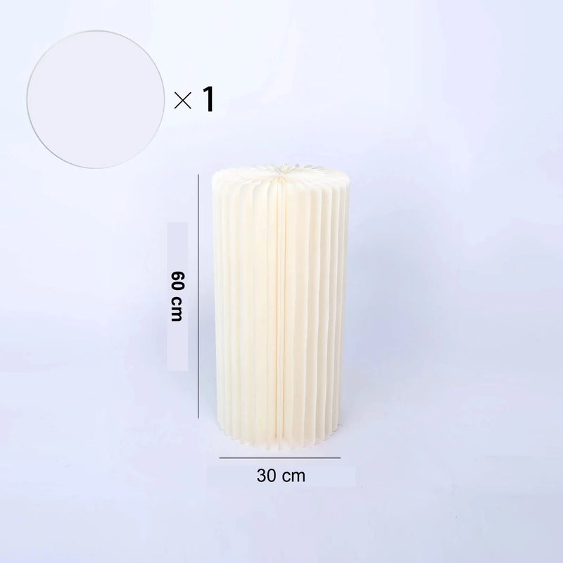 Présentoirs Piédestaux Pliables Ivoire Événement – présentoir buffet – avec desserts et pâtisseries