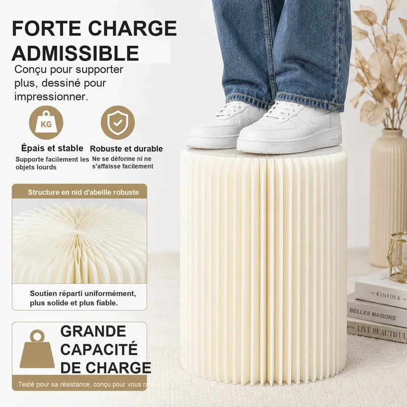 Présentoirs Piédestaux Pliables Ivoire Événement – présentoir buffet – vue de dessus