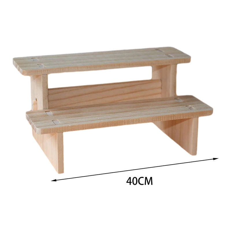 Rehausseur de Buffet Bois Rectangulaire à Étages