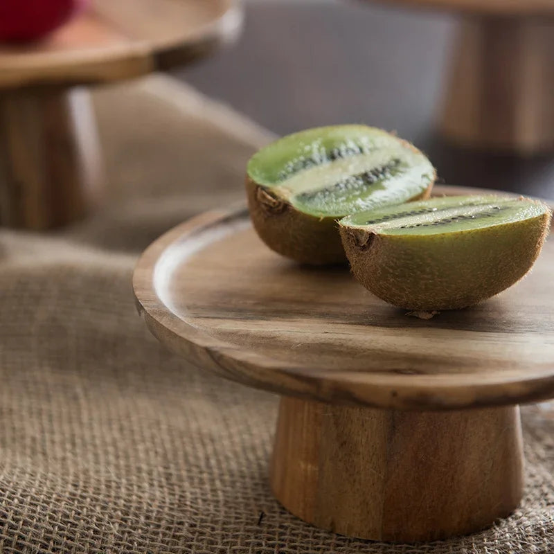 Présentoir Gâteau Bois Naturel