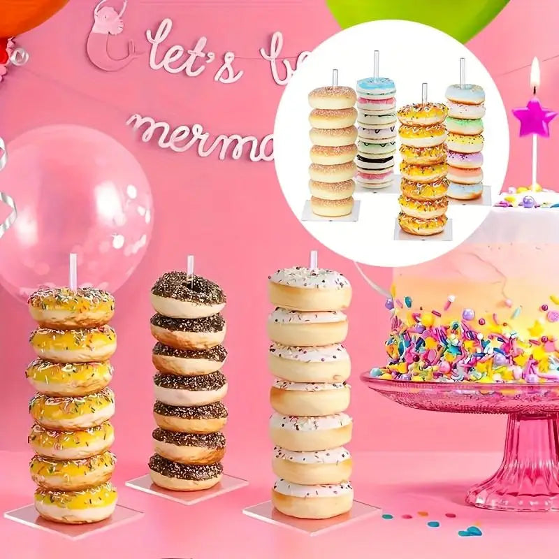 Présentoir à Donuts Acrylique Transparent – présentoir donuts – vue d'ensemble