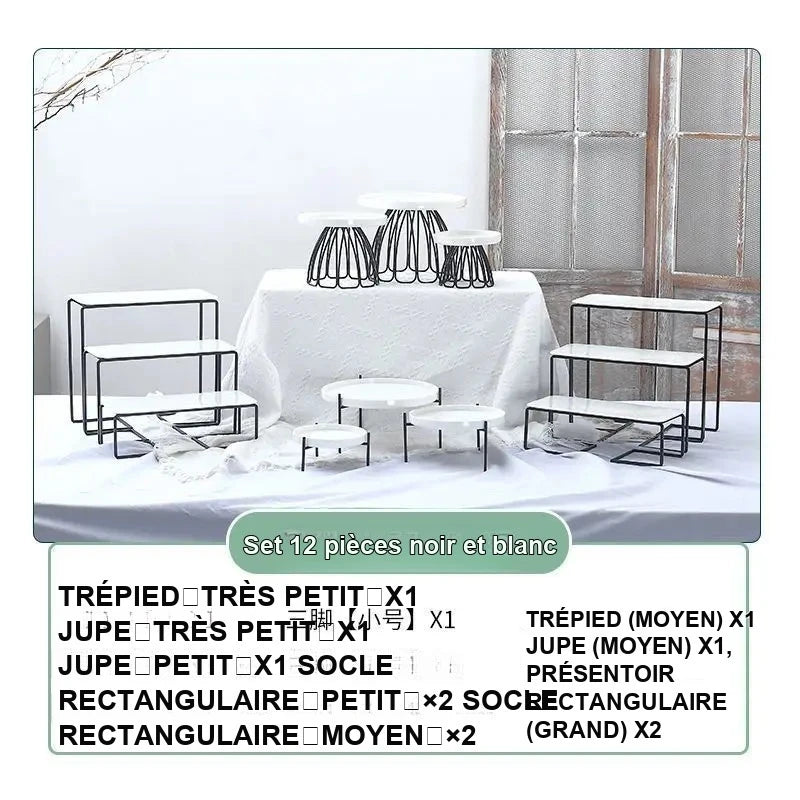 Présentoir Gâteaux Extérieur Mariage Fiançailles – présentoir gâteau – mise en scène pour réception