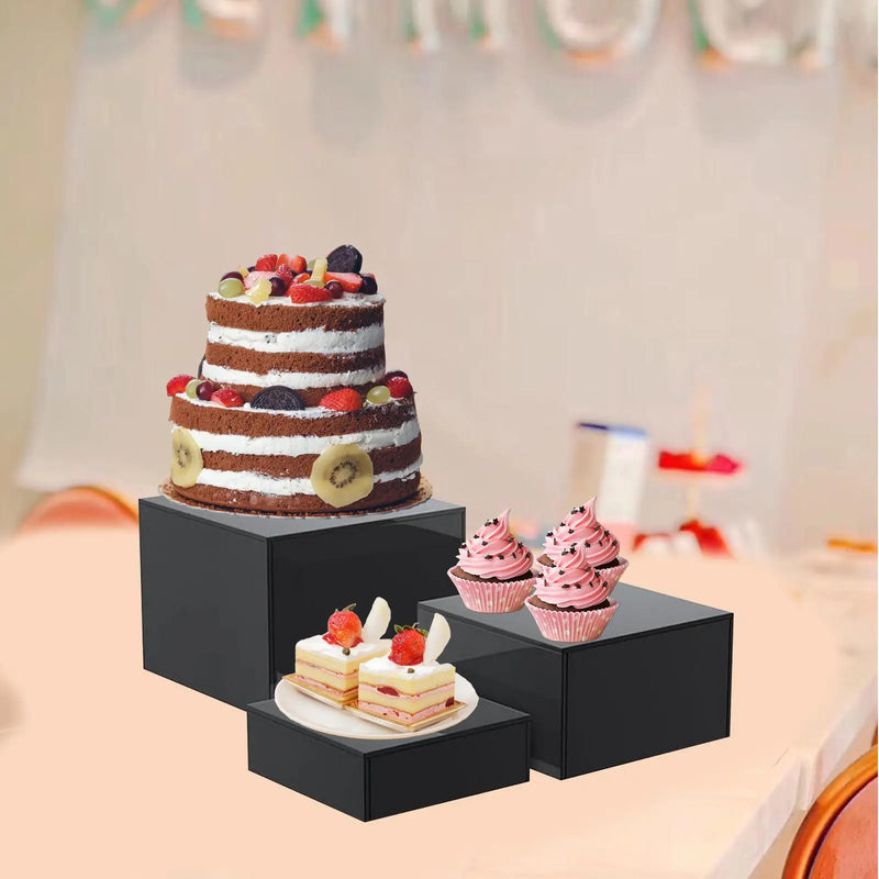 Présentoir Buffet Rehausseurs Set Réception – cube présentoir buffet – présentation complète